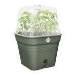 green basics growpot square allin1 15cm leaf green